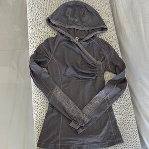 lululemon athletica Gray Hoodie Sweatshirt